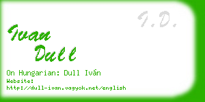 ivan dull business card